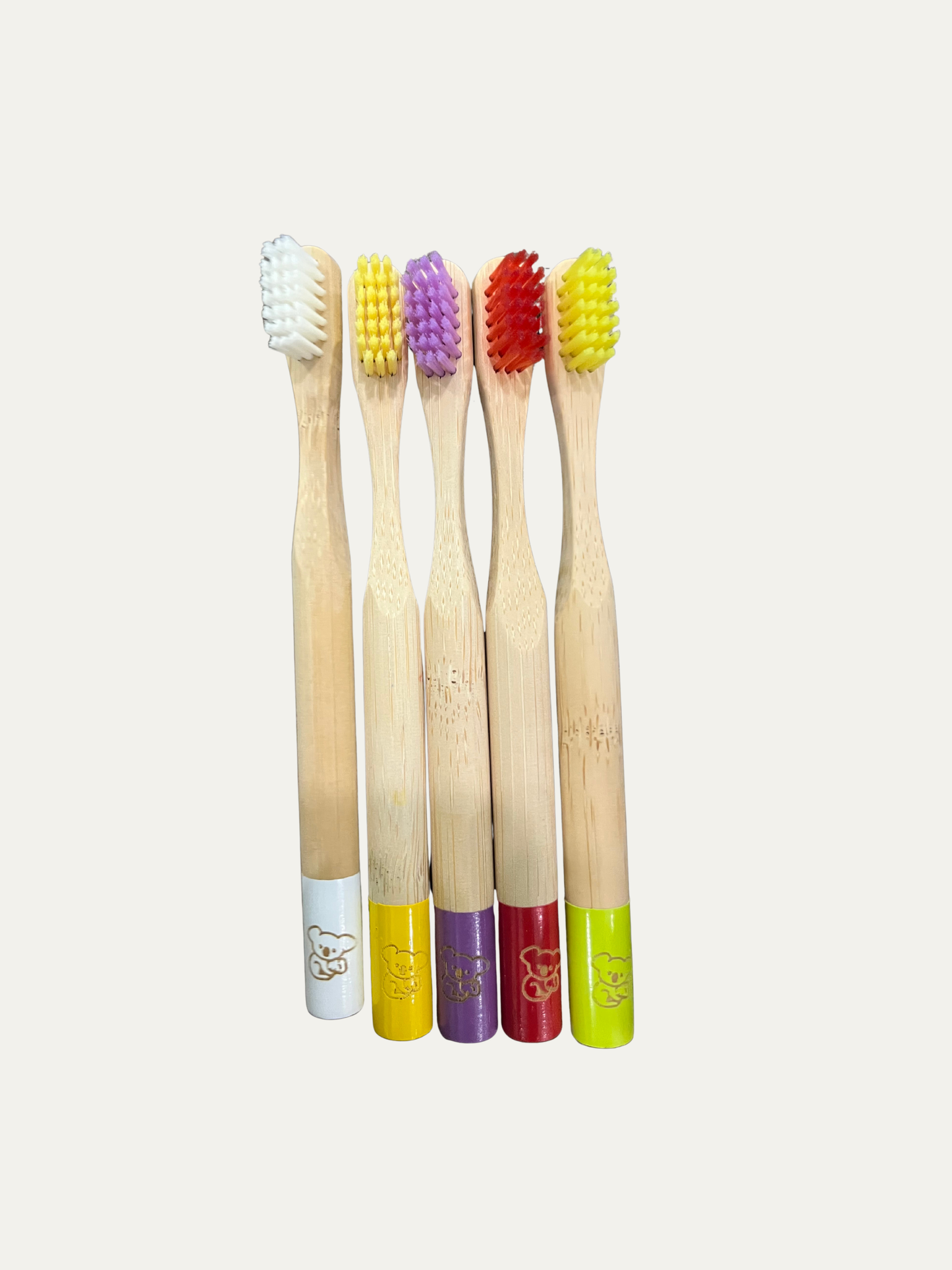 Kids Bamboo Toothbrushes- 5 Pack