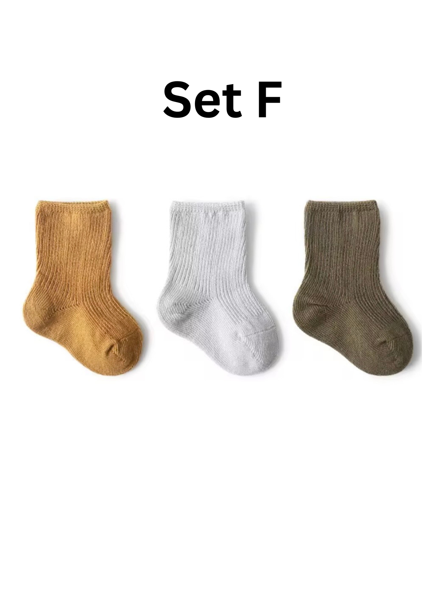 Infant Organic Cotton Socks- 3 Pack
