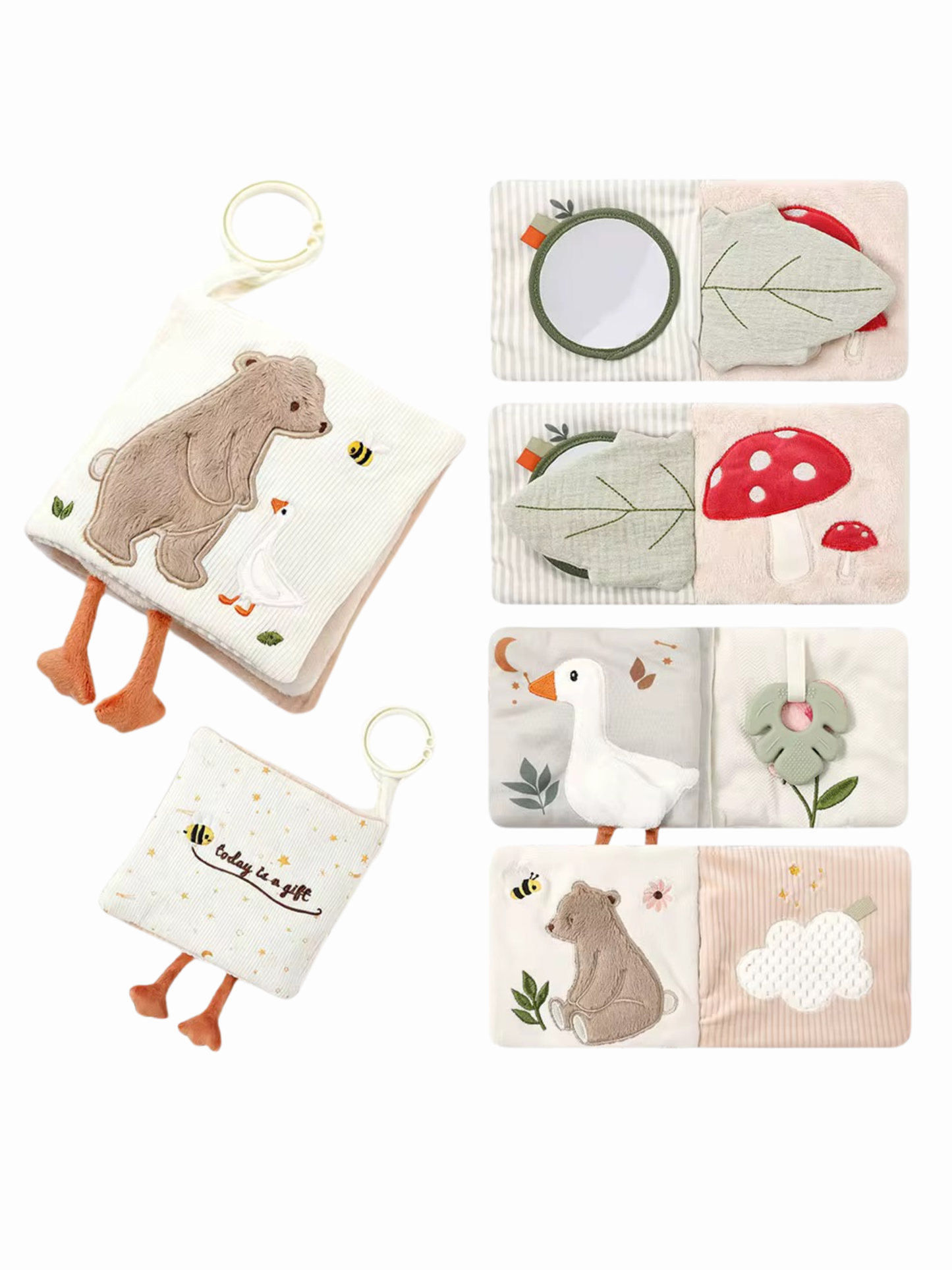 Premium Sensory Soft Book- Bear & Friends
