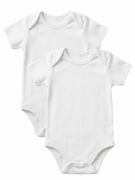 GOTS Certified Organic Cotton Bodysuits (2 Pack)