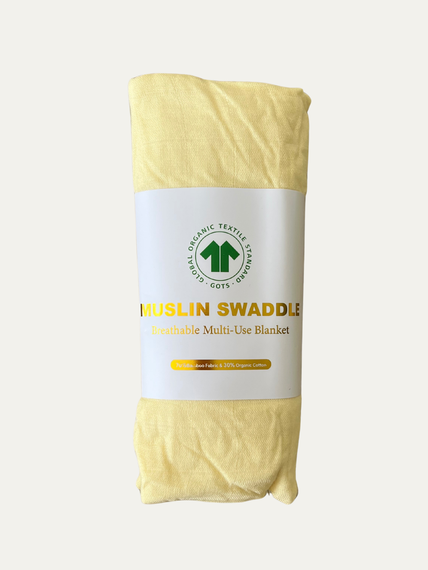 Premium Muslin Swaddle (Bamboo-Cotton) Buttercream