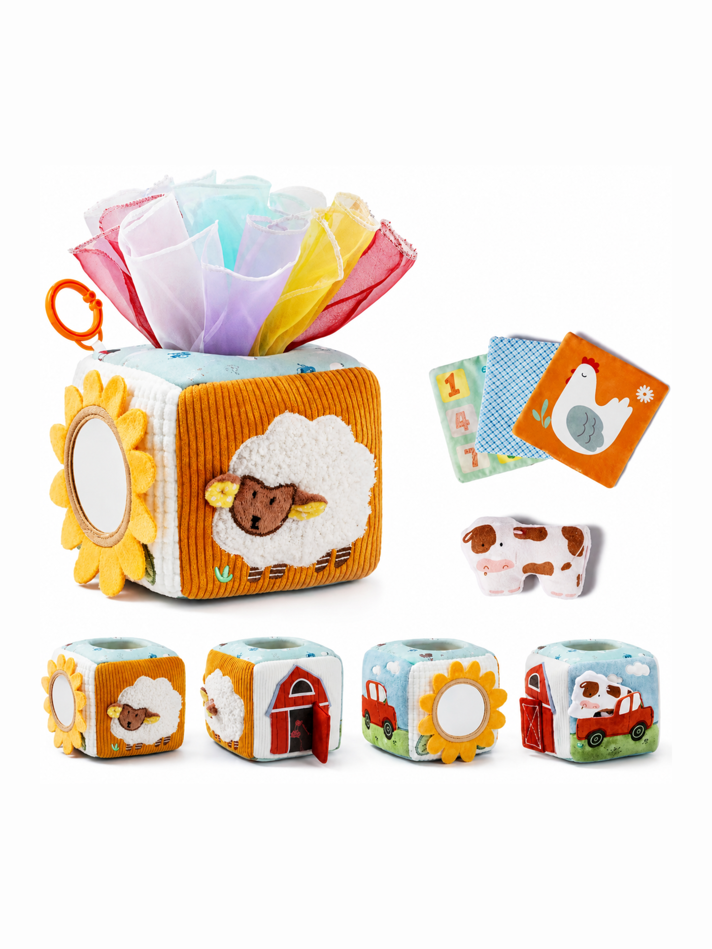 Montessori Sensory Tissue Box- Farm Life