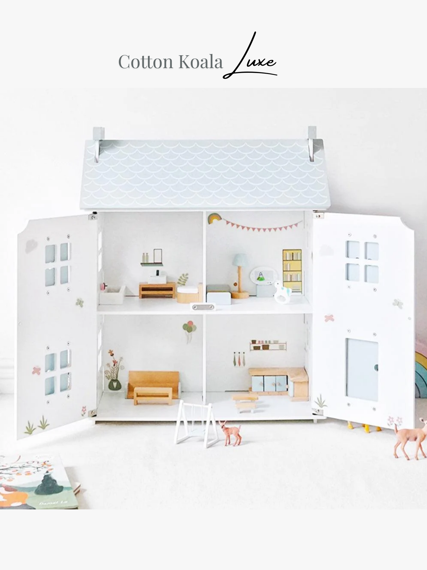 Wooden Doll House- Cotton Koala Luxe