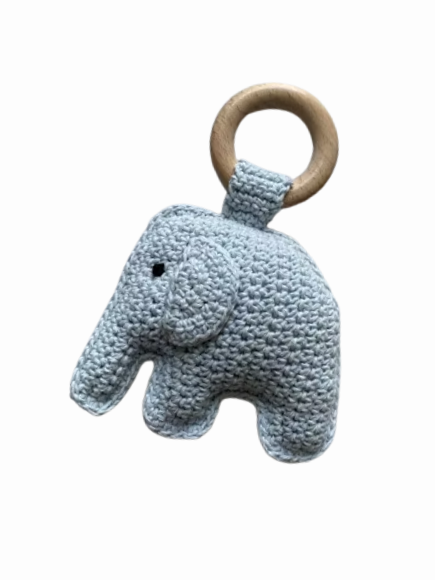 Hand-crocheted Elephant Rattle