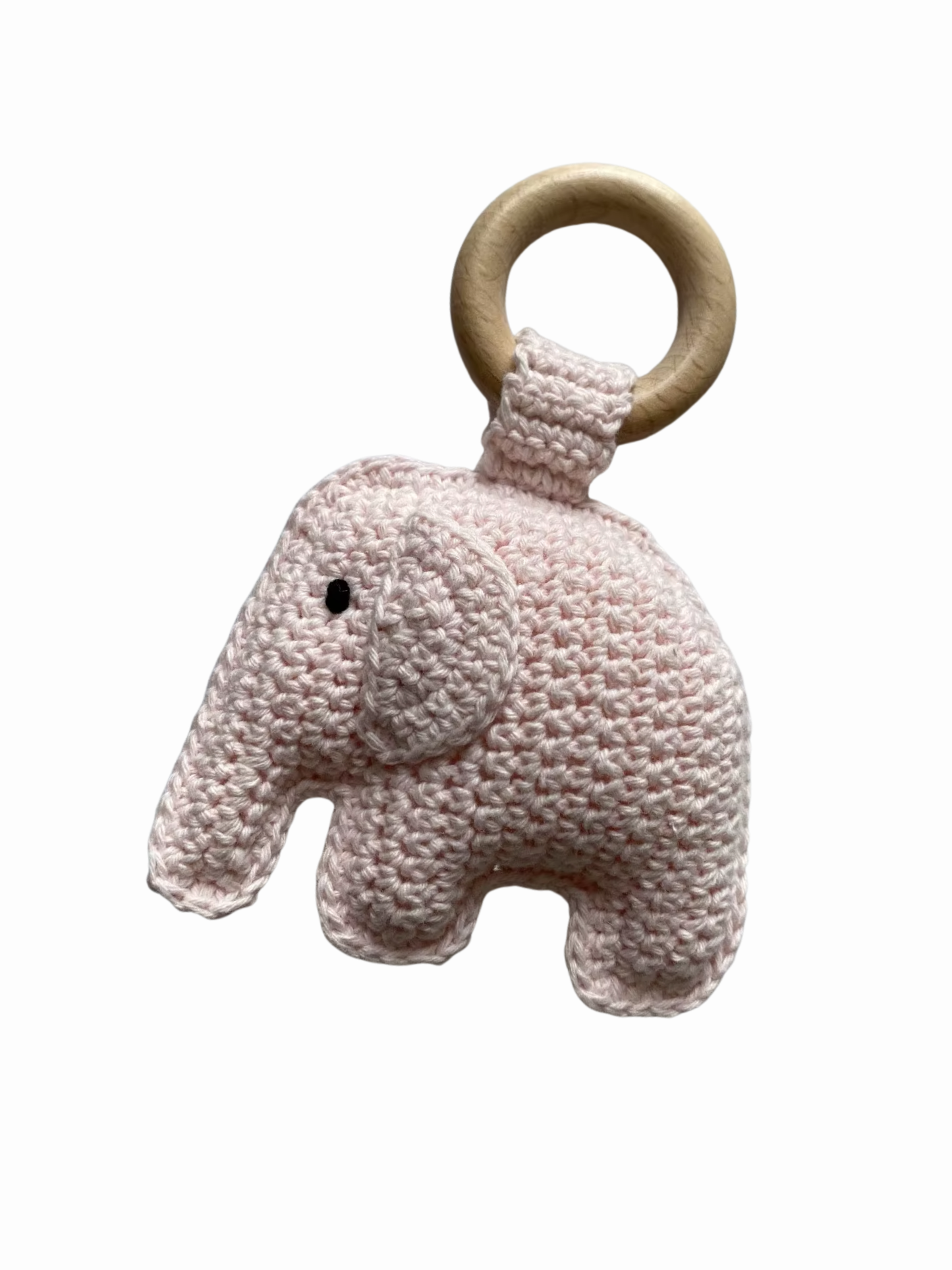 Hand-crocheted Elephant Rattle