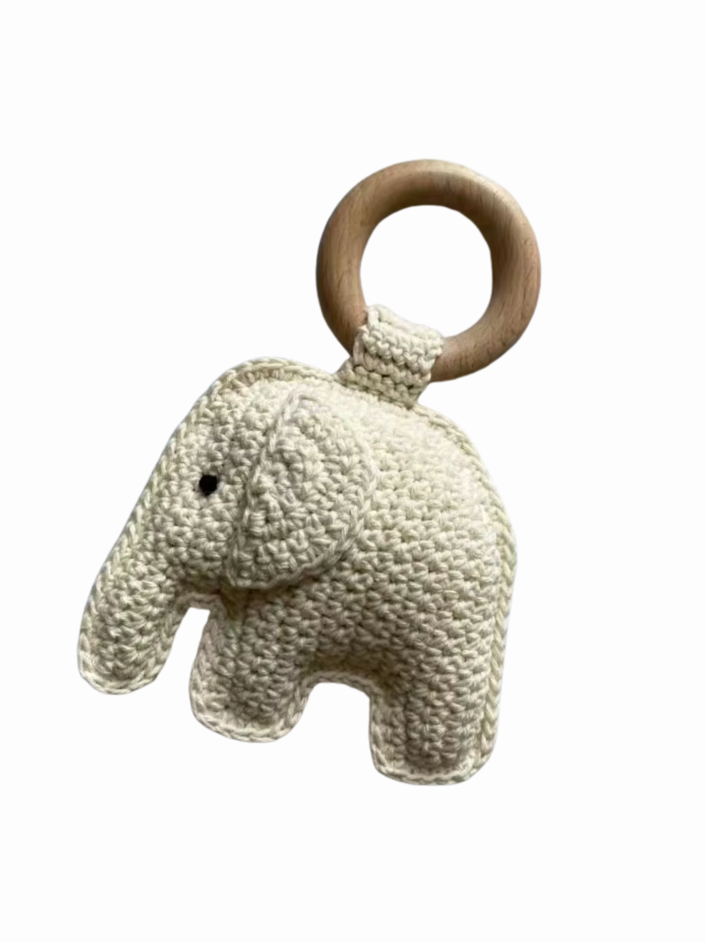 Hand-crocheted Elephant Rattle