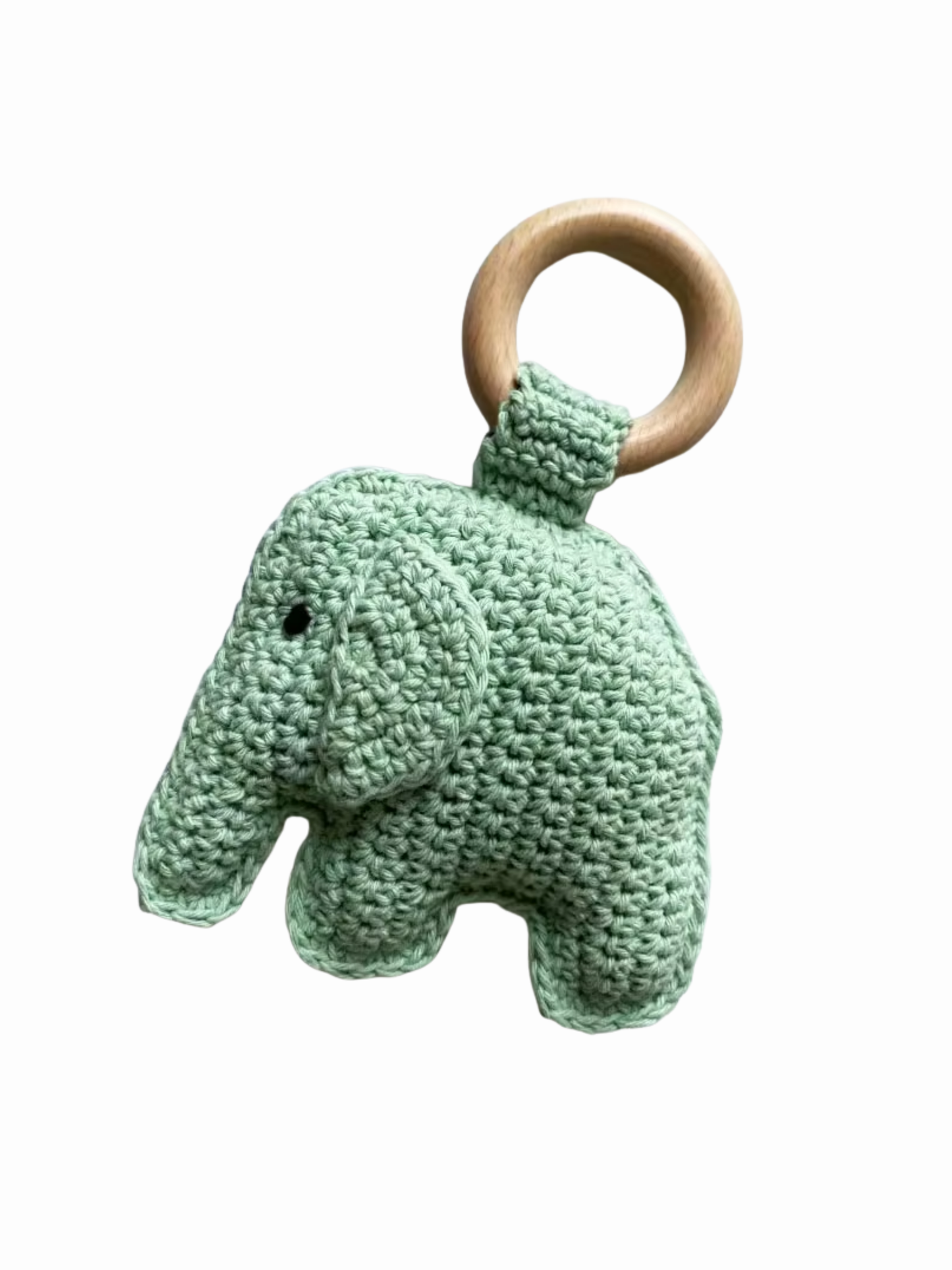 Hand-crocheted Elephant Rattle