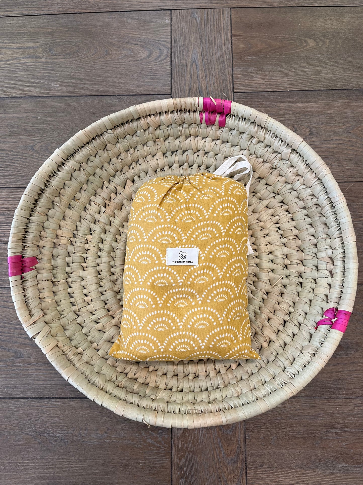 Bamboo Cotton crib sheet-  Sahara Sun