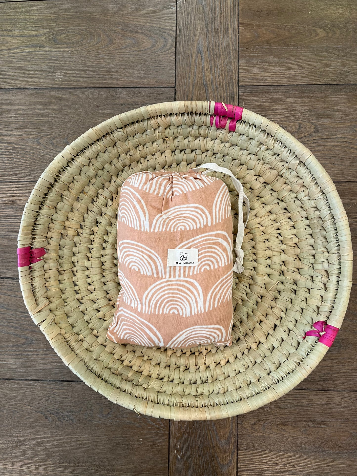 Bamboo Cotton crib sheet-  Sandstone Sanctuary