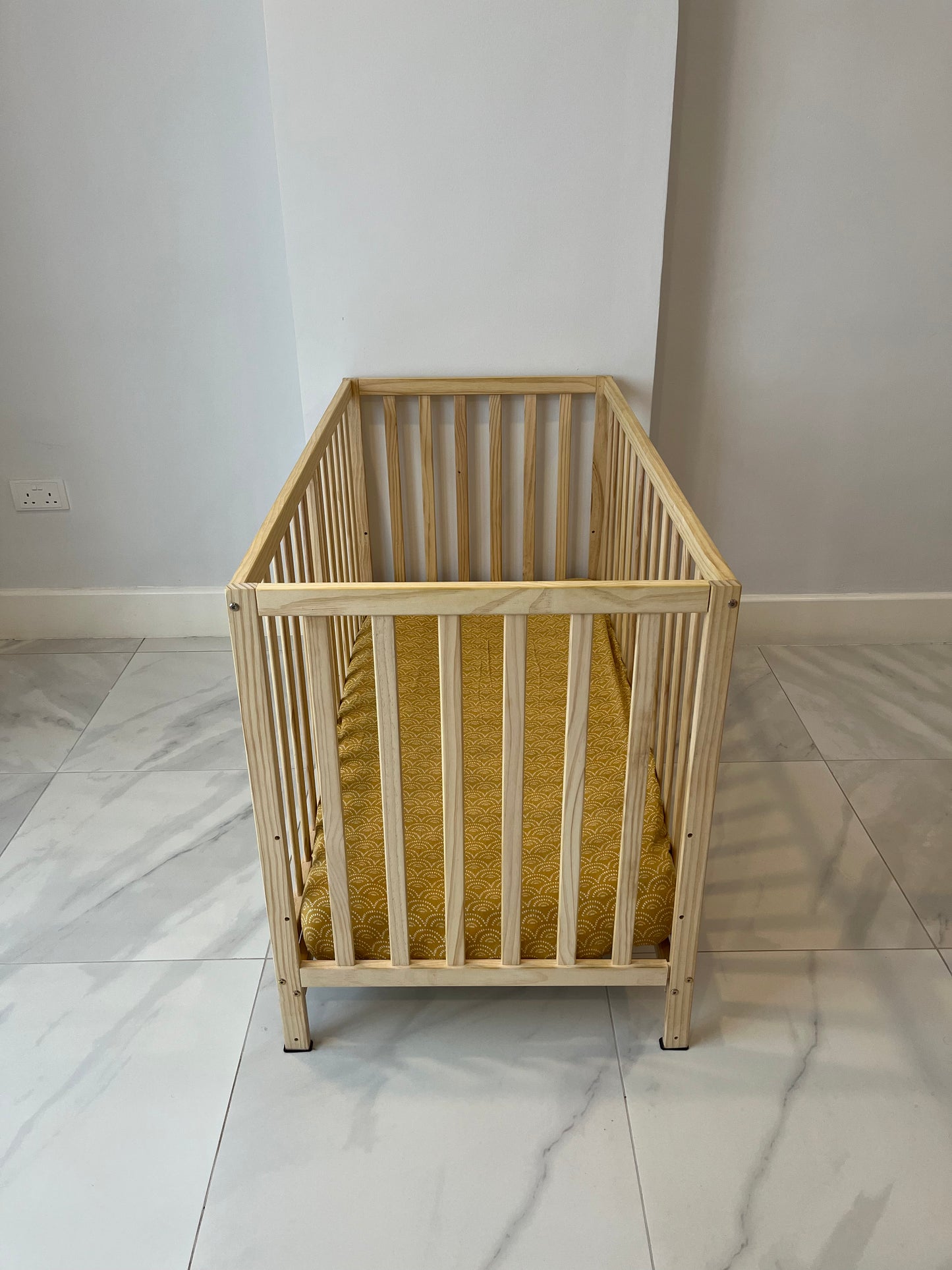 Bamboo Cotton crib sheet-  Sahara Sun