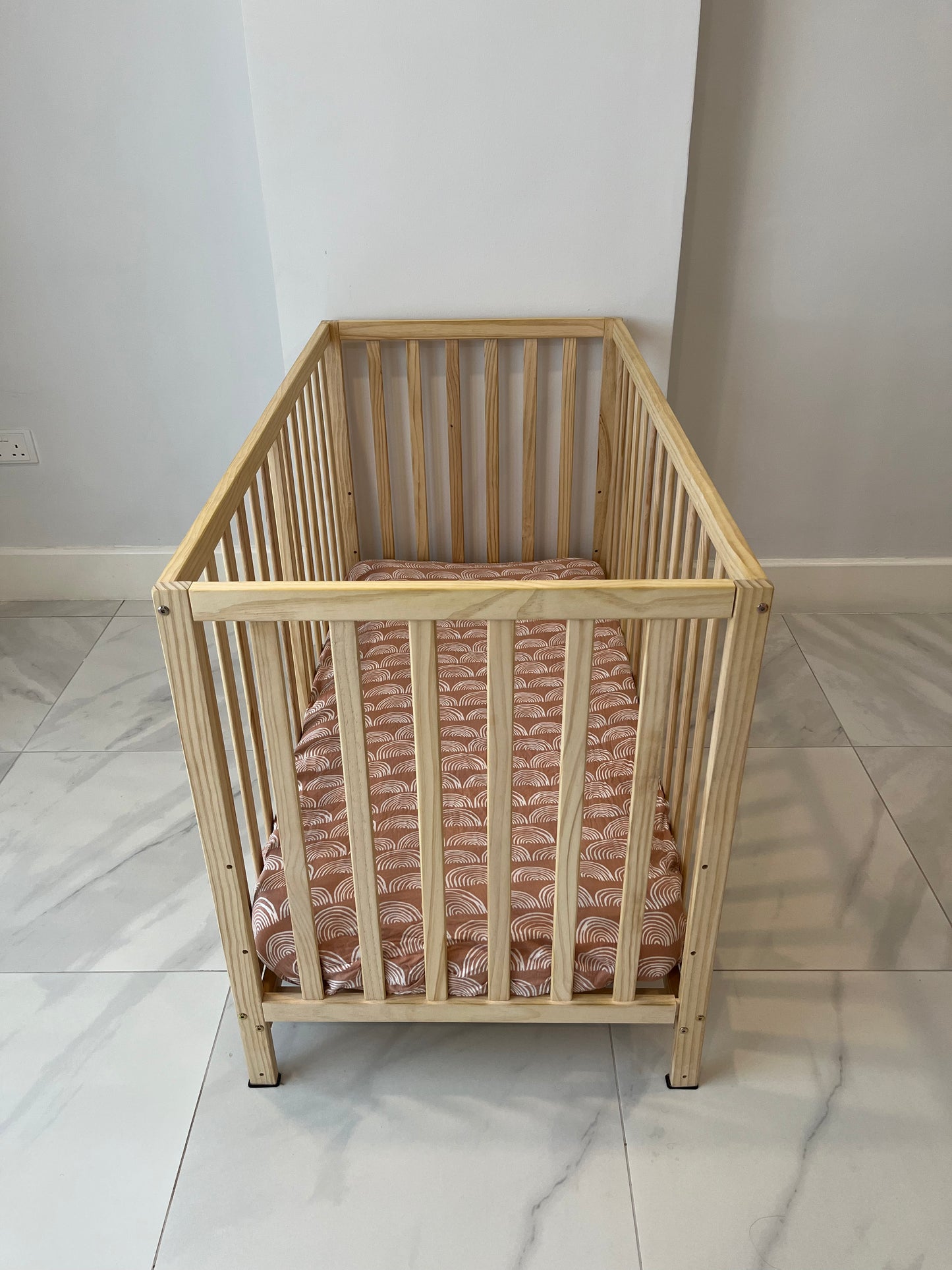 Bamboo Cotton crib sheet-  Sandstone Sanctuary