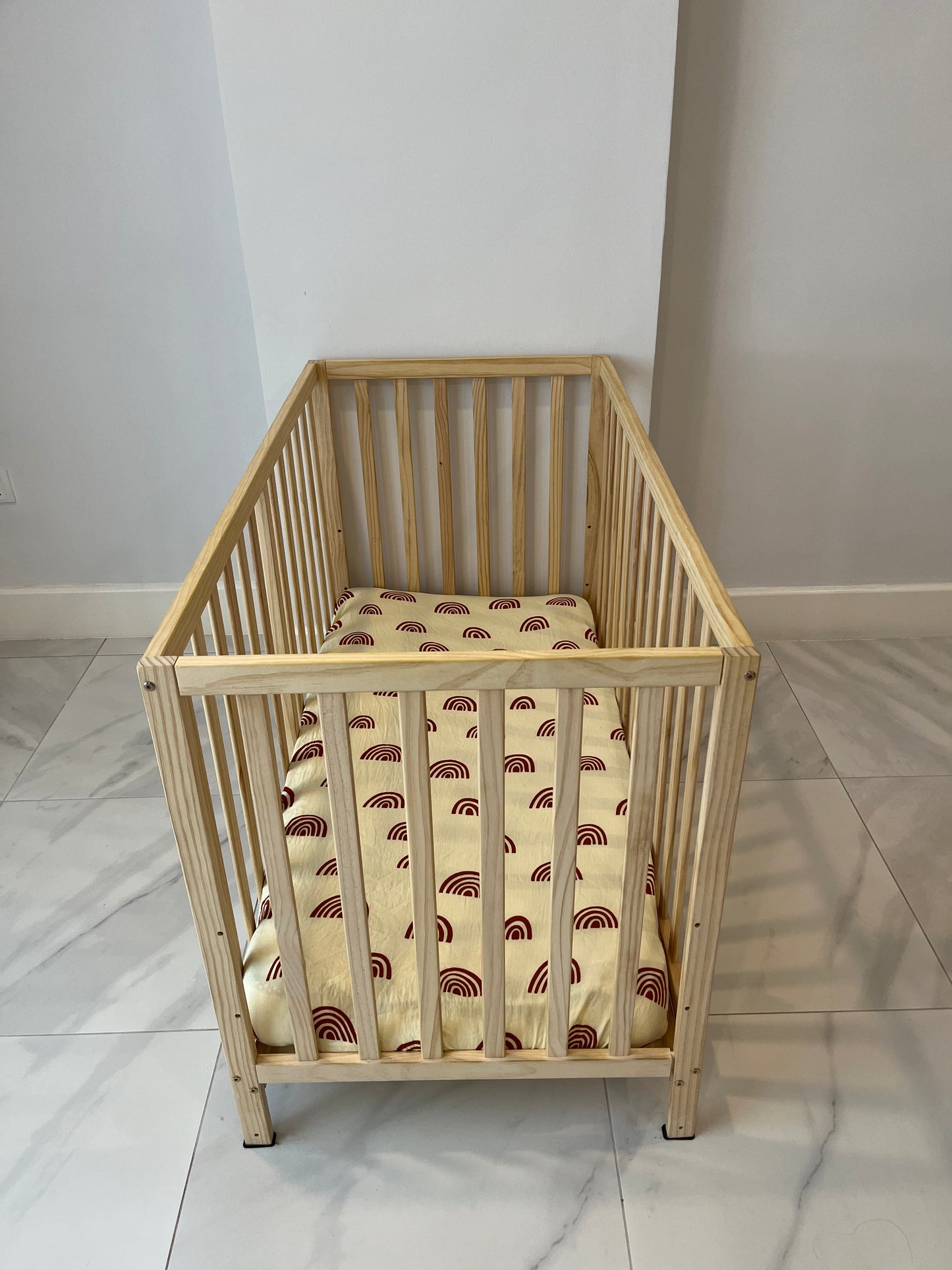 Bamboo Cotton crib sheet- Adobe Archways