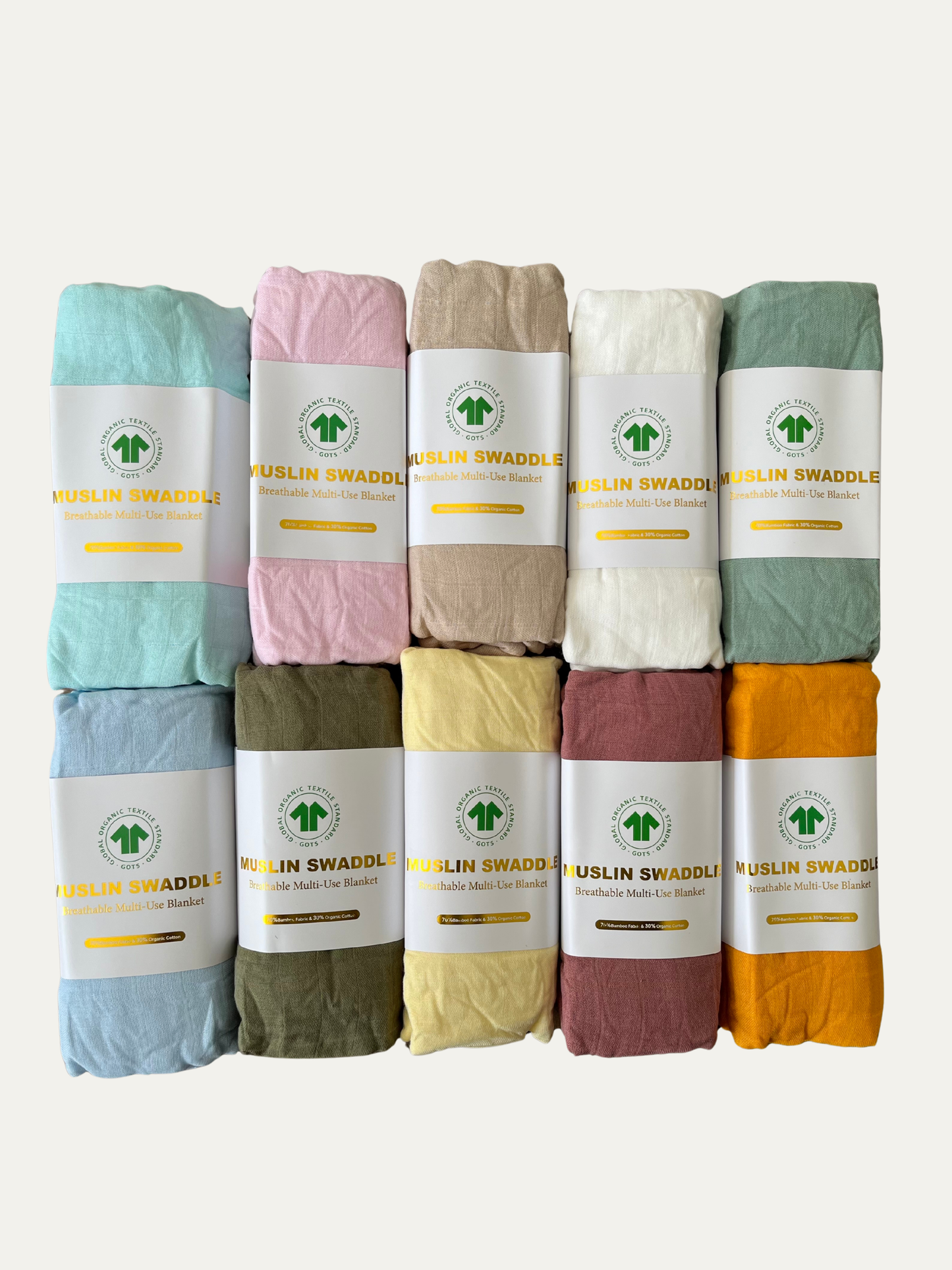 Premium Muslin Swaddle (Bamboo-Cotton) Oat