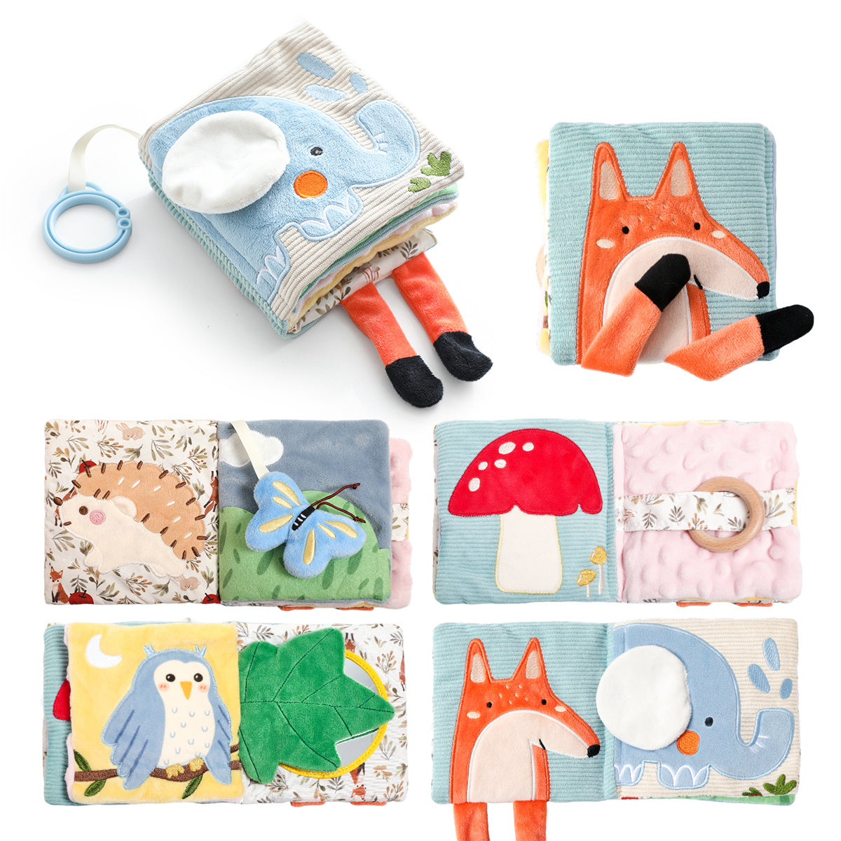Premium Sensory Soft Book- Nature Friends