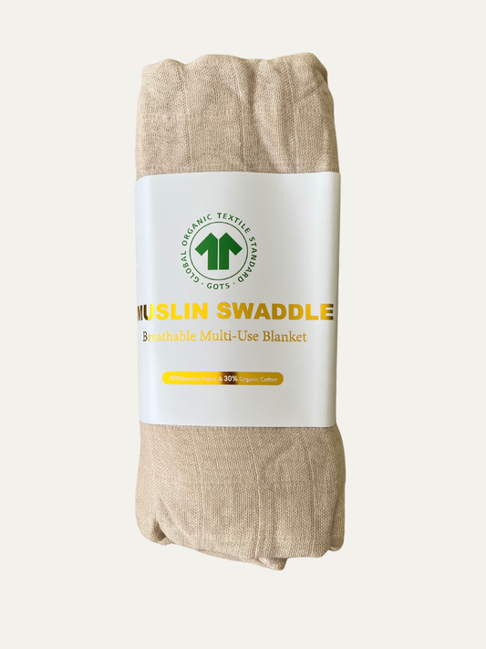 Premium Muslin Swaddle (Bamboo-Cotton) Oat