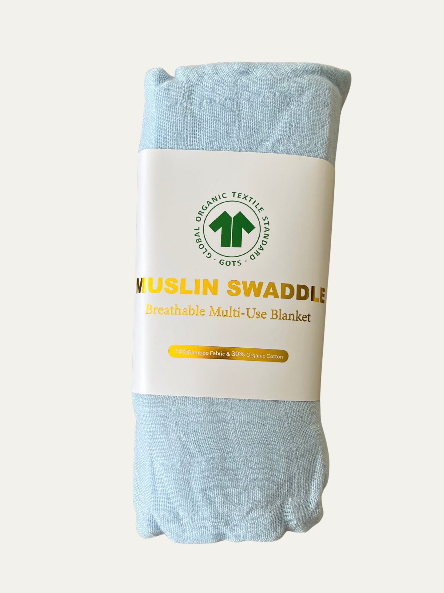 Premium Muslin Swaddle (Bamboo-Cotton) Sky