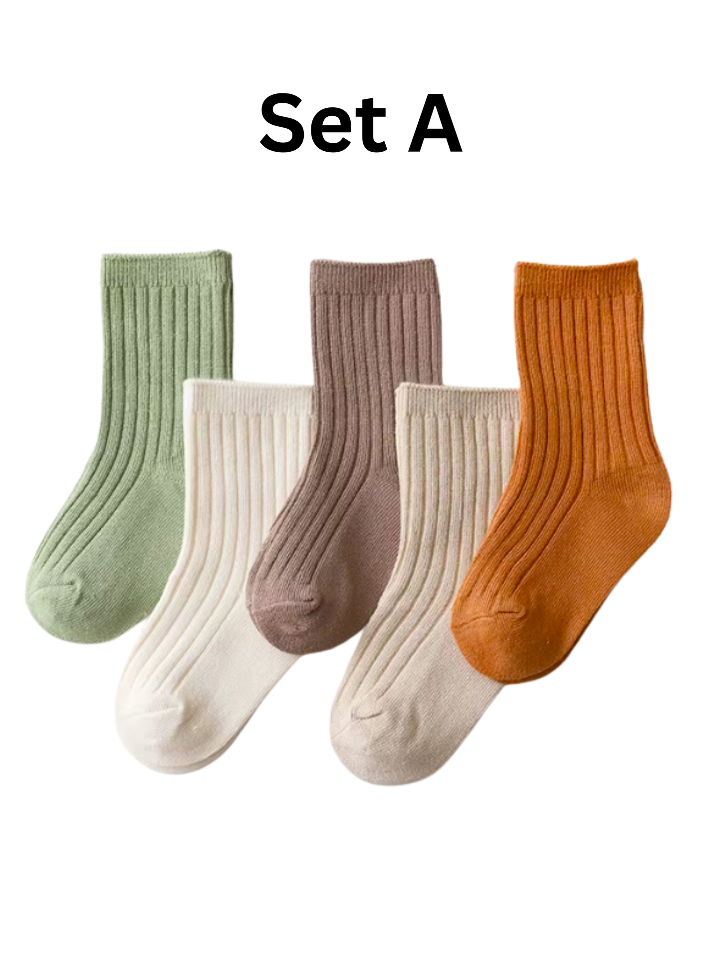 Toddler & Kids' Organic Cotton Socks- 5 pack