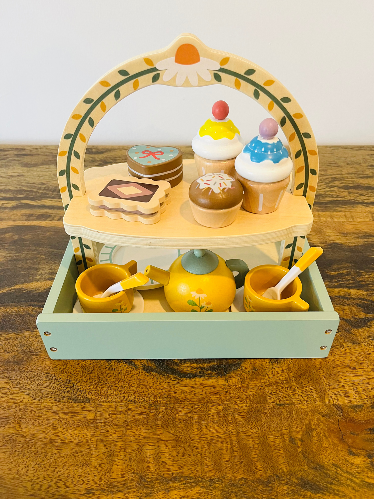 Wooden Afternoon Tea Set