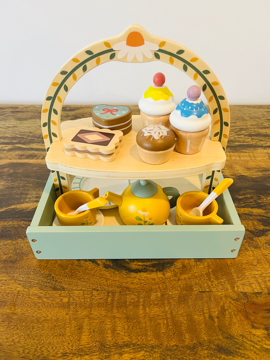 Wooden Afternoon Tea Set