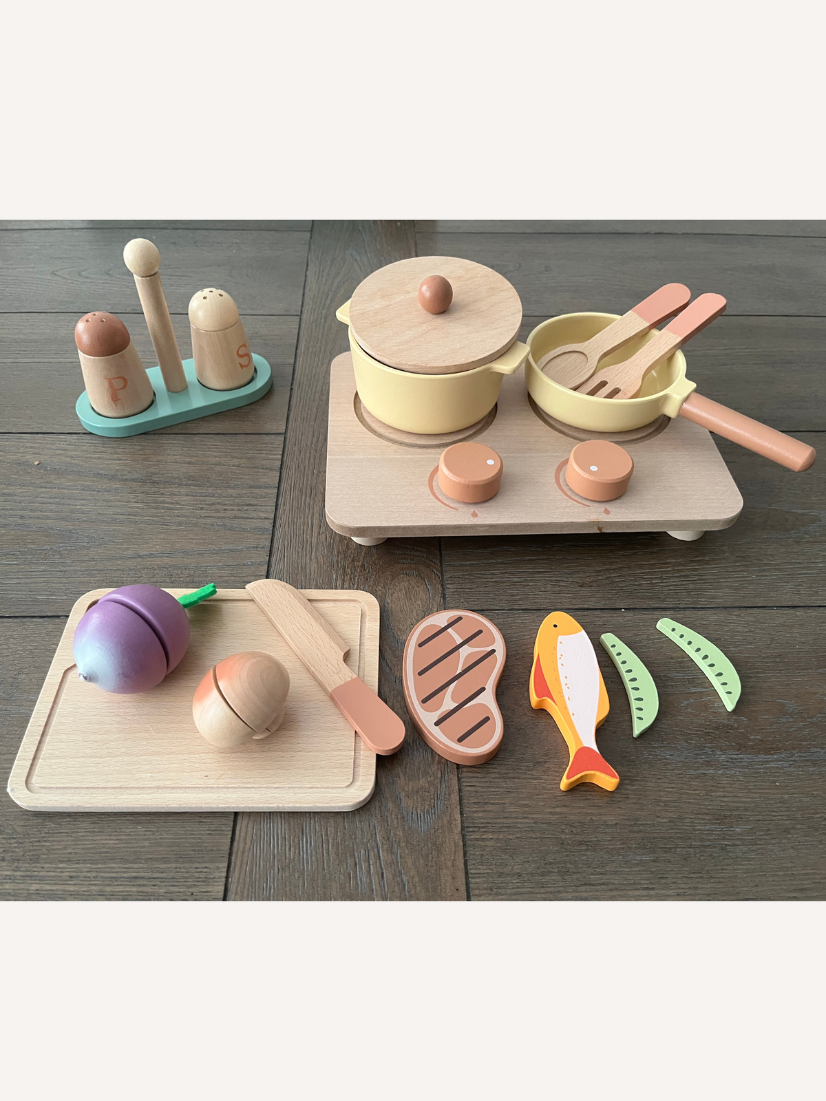Wooden Cooking Play Set