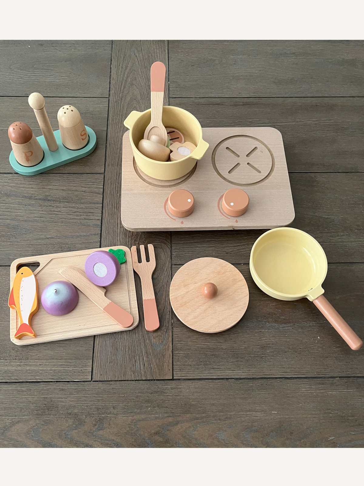Wooden Cooking Play Set