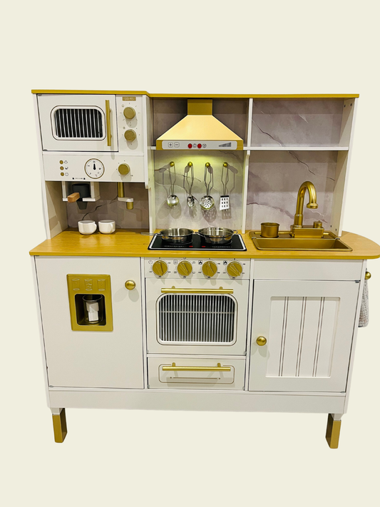 Wooden Play Kitchen- Cotton Koala Luxe