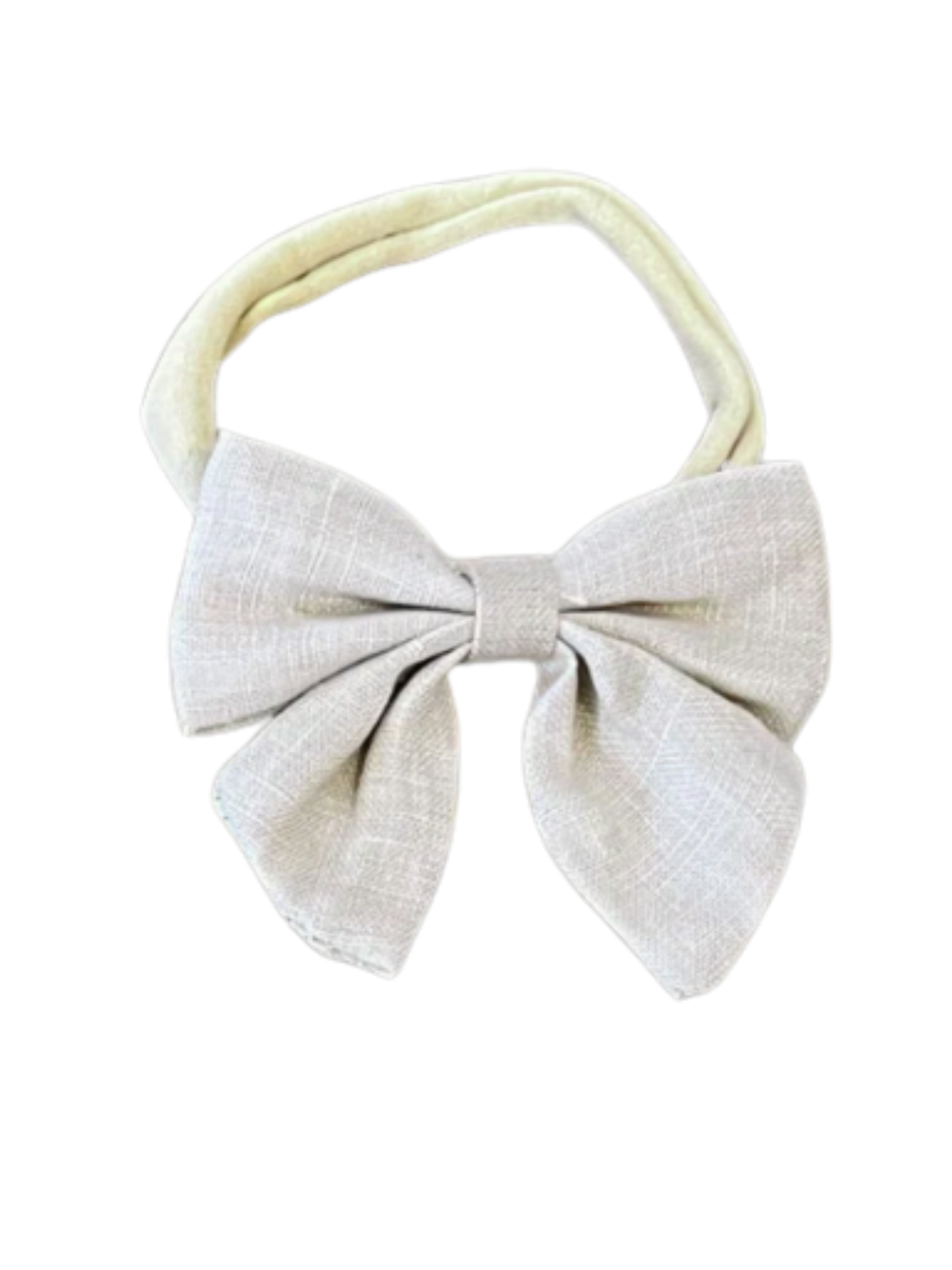 Linen Bow Headband