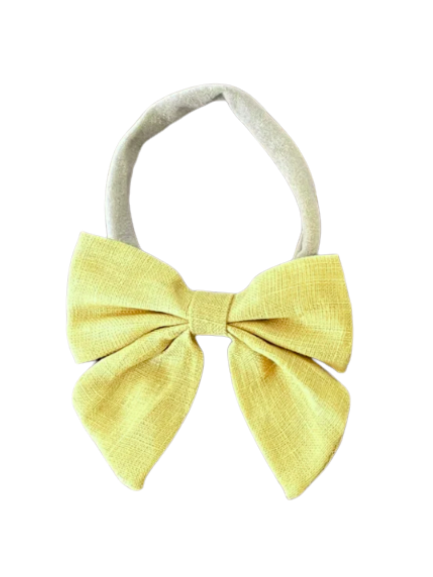Linen Bow Headband
