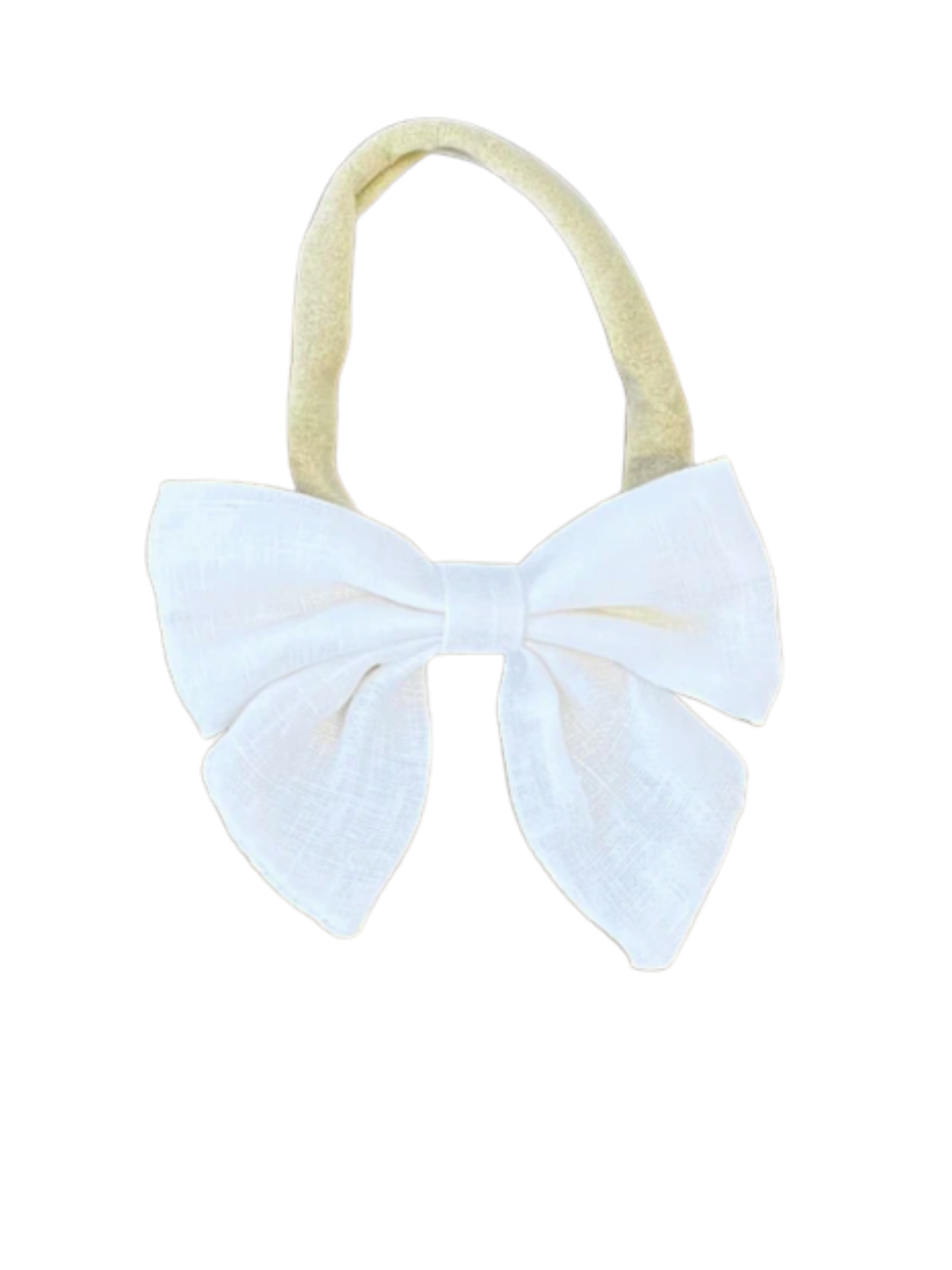 Linen Bow Headband