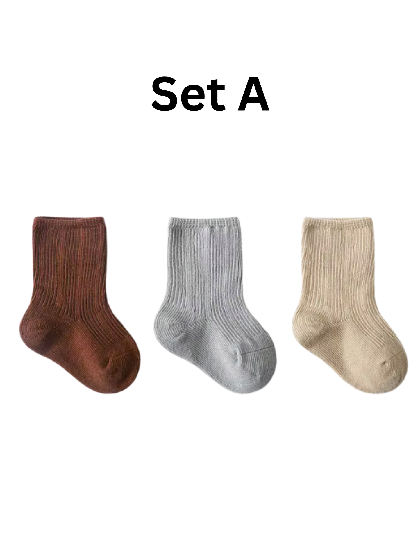 Infant Organic Cotton Socks- 3 Pack