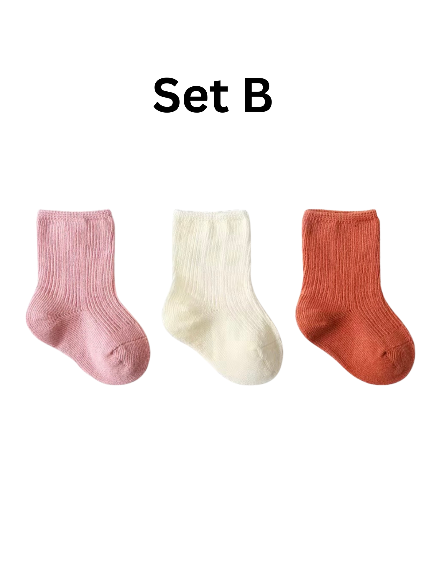 Infant Organic Cotton Socks- 3 Pack