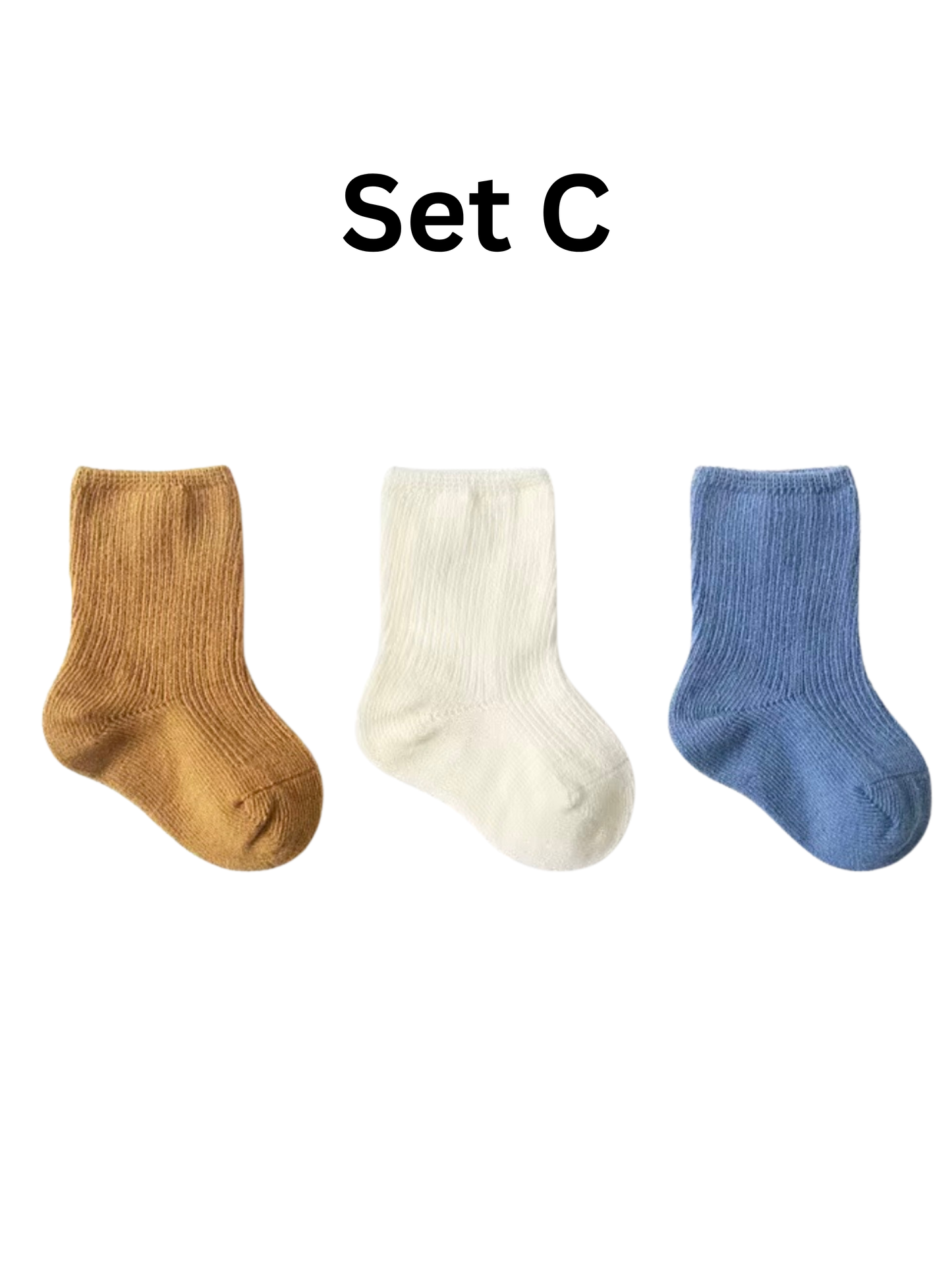 Infant Organic Cotton Socks- 3 Pack