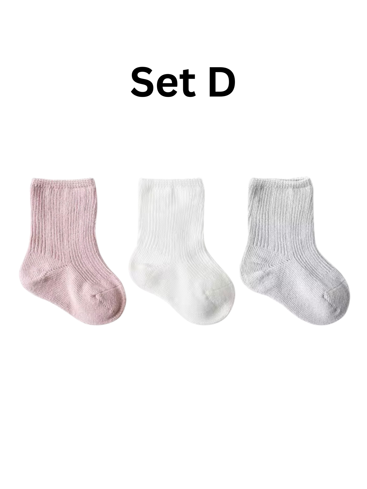 Infant Organic Cotton Socks- 3 Pack